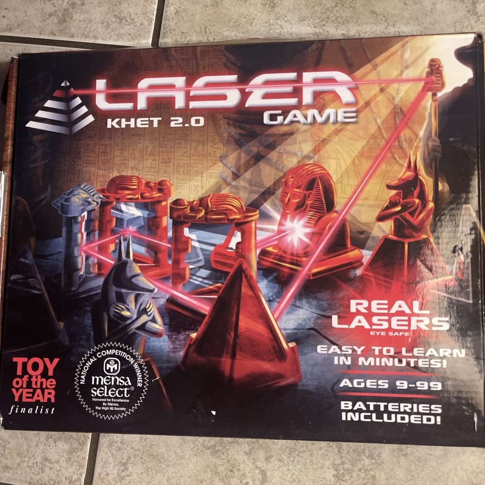 Khet 2.0 Laser Game Innovention Toys Strategy Board Game Complete Untested